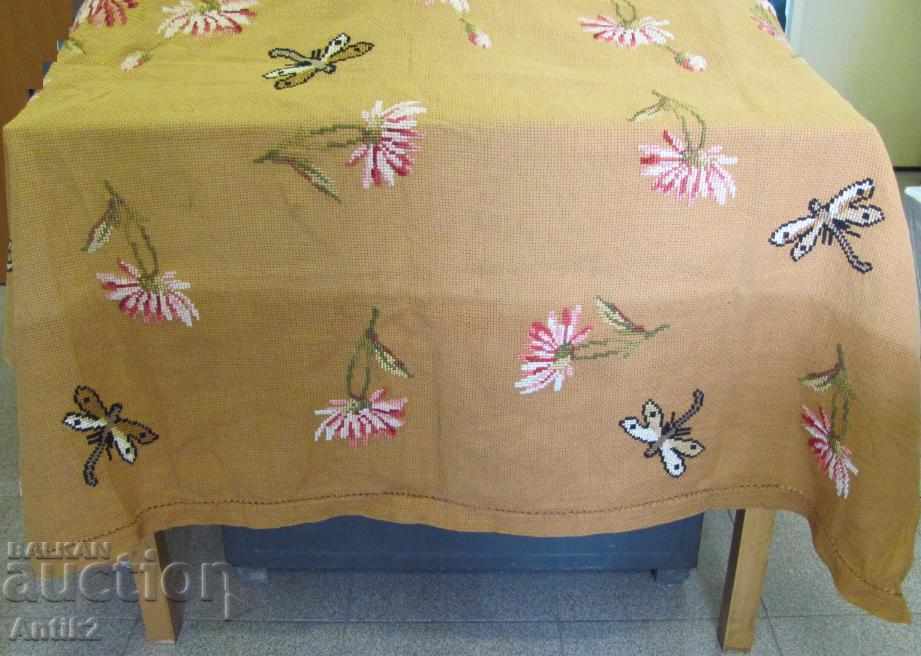 1950s Hand embroidered Tablecloth with price 230.00 BGN | € 117.60 1950s Hand embroidered Tablecloth with price 230.00 BGN | € 117.60