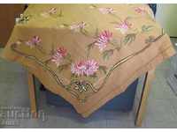 1950s Hand embroidered Tablecloth