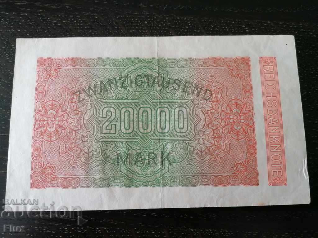 Ράιχ νομοσχέδιο - Γερμανία - 20.000 σήματα | 1923. με τιμή 10.00 BGN | € 5.11 Ράιχ νομοσχέδιο - Γερμανία - 20.000 σήματα | 1923. με τιμή 10.00 BGN | € 5.11