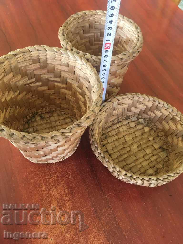 BASKET, BASKET PANER BASKET WICKEN - 3 PCS with price 17.00 BGN | € 8.69 BASKET, BASKET PANER BASKET WICKEN - 3 PCS with price 17.00 BGN | € 8.69