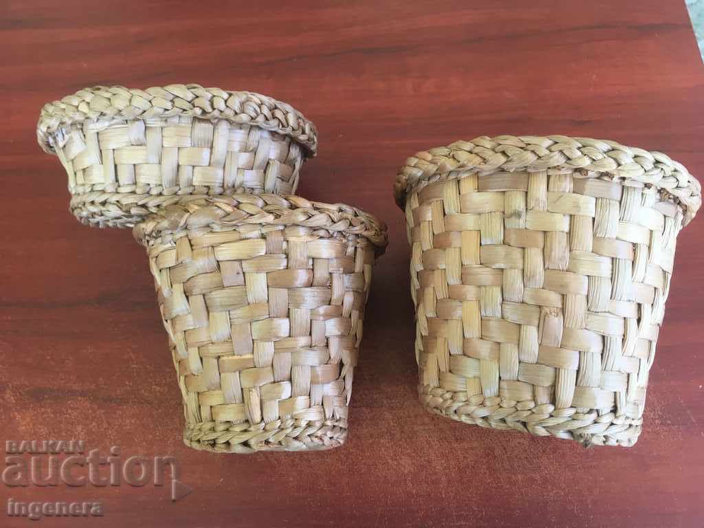 Auction BASKET, BASKET PANER BASKET WICKEN - 3 PCS Auction BASKET, BASKET PANER BASKET WICKEN - 3 PCS