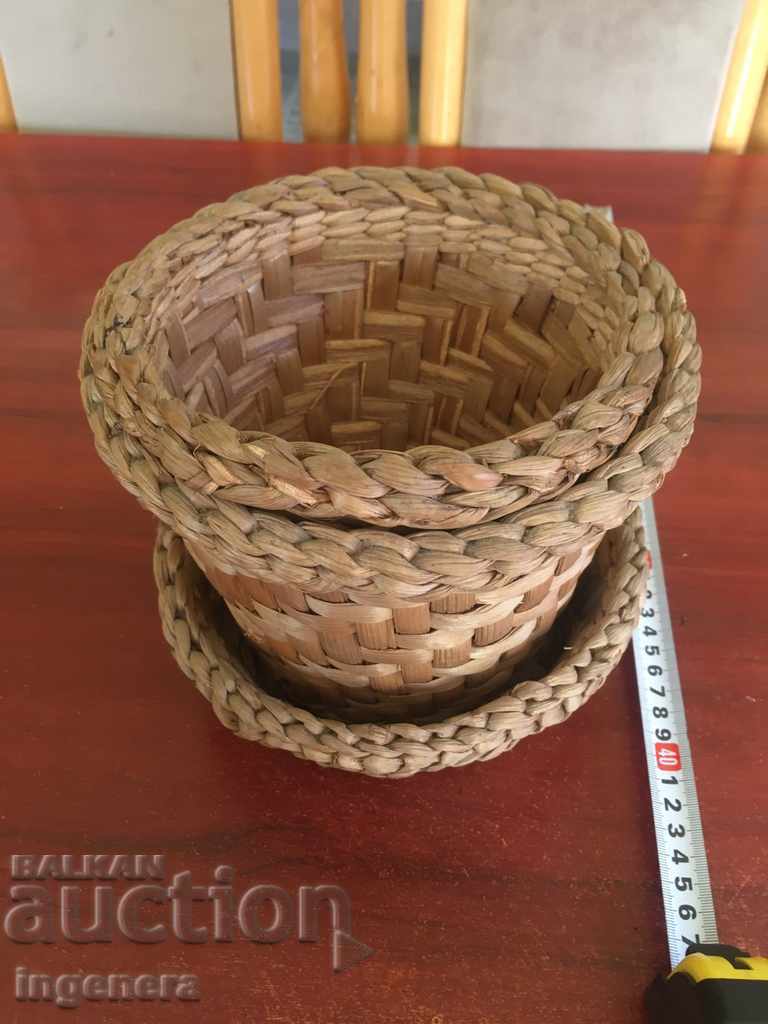 BASKET, BASKET PANER BASKET WICKEN - 3 PCS - 6 BASKET, BASKET PANER BASKET WICKEN - 3 PCS - 6