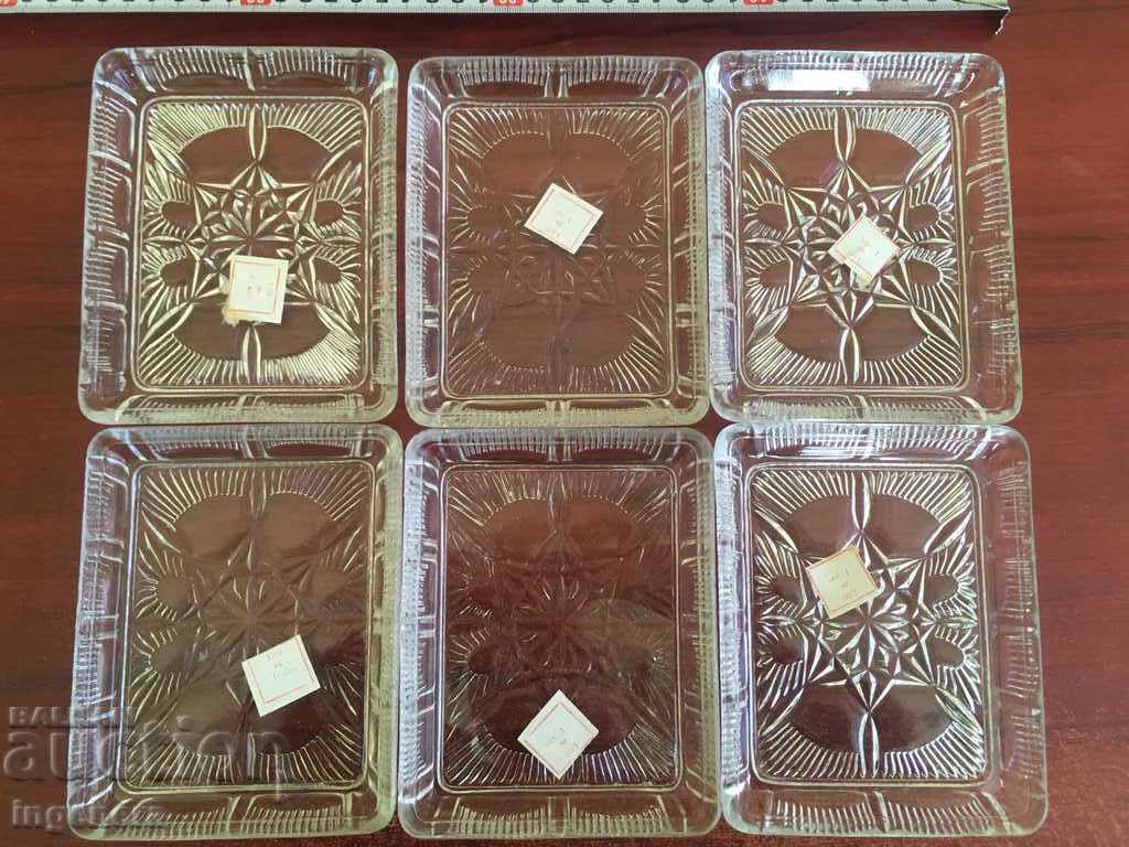 PLATE PLATE TRAY PLATE GLASS NEW RELEF-6 NO