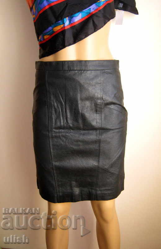 1975 soc μοντέρνο φούστα Pirin γνήσιο δέρμα