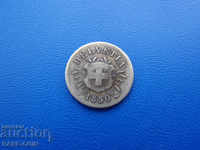 VI (86) Elveția 5 Rapen 1850 Argint