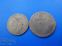 VI (103) Англия  Лот  ½  Пени 1768  1  Фартинг  1701