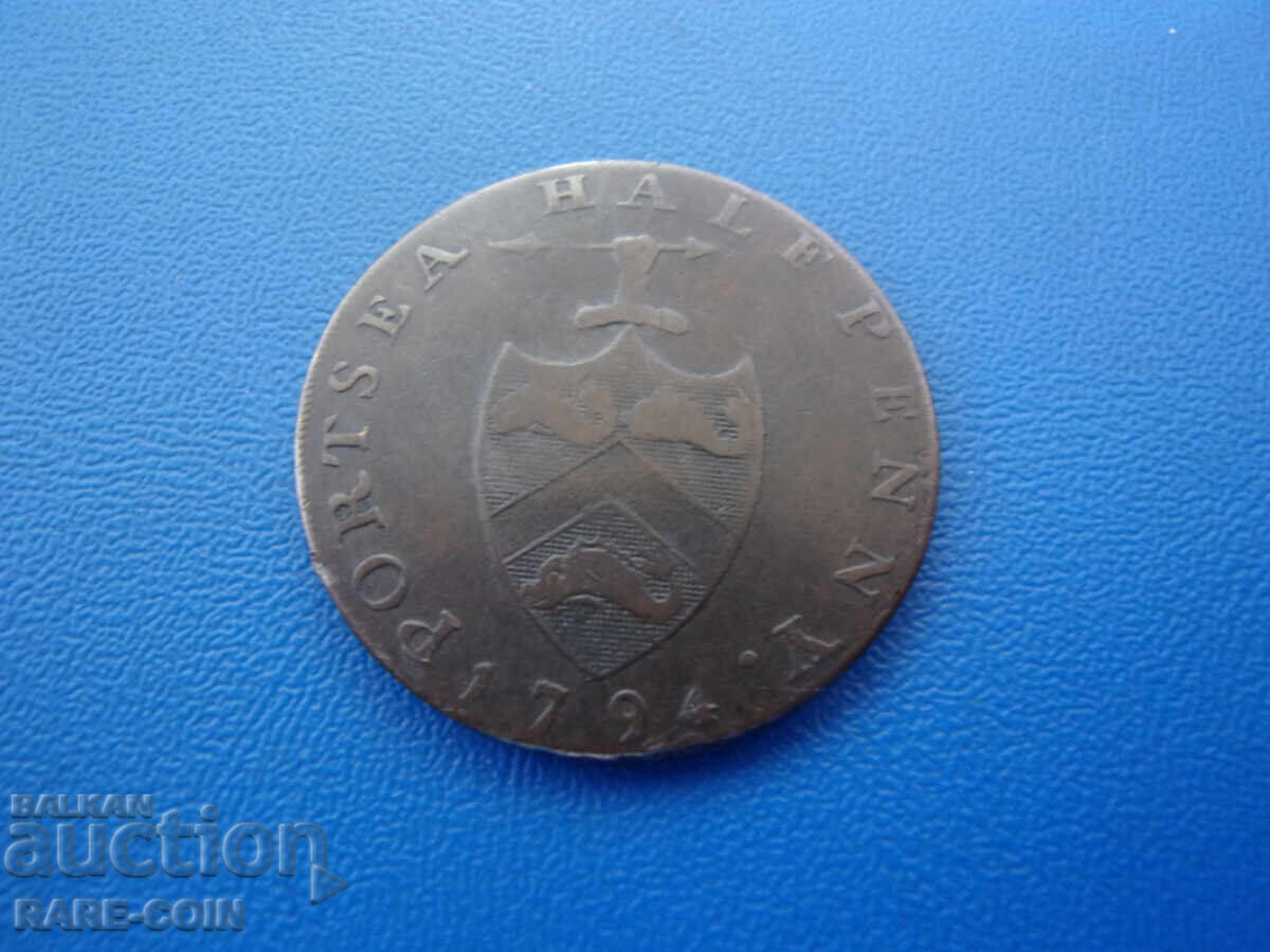 VI (104) Marea Portului Angliei ½ Penny 1794 cu preț € 61.36 | 120.01 BGN VI (104) Marea Portului Angliei ½ Penny 1794 cu preț € 61.36 | 120.01 BGN