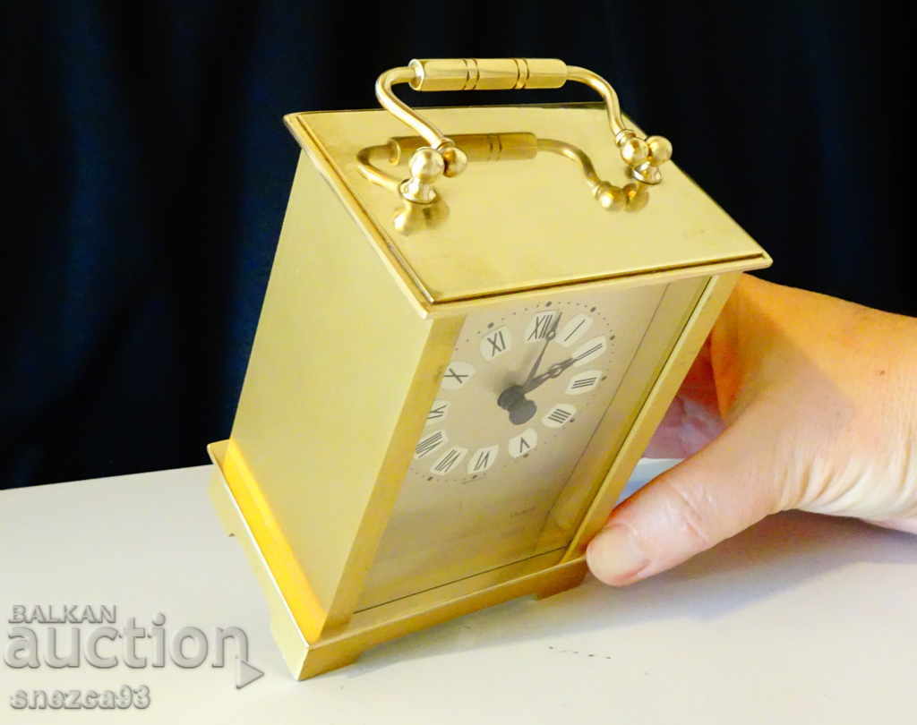 Бронзов настолен часовник,каретен часовник,перфектен. - 5 Бронзов настолен часовник,каретен часовник,перфектен. - 5