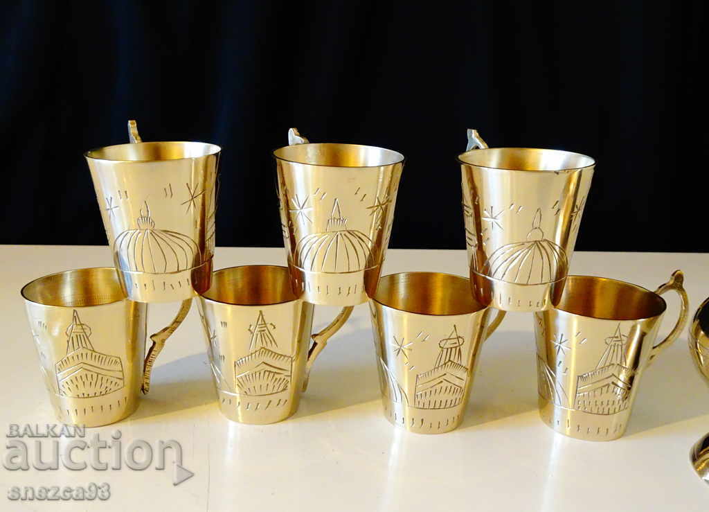 Bronze Taj Mahal Cups, 6 pieces Bronze Taj Mahal Cups, 6 pieces