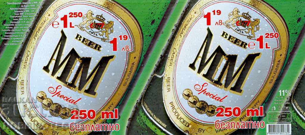 NEW LIGHT BEER MM LABEL 1,250 LITERS 2006