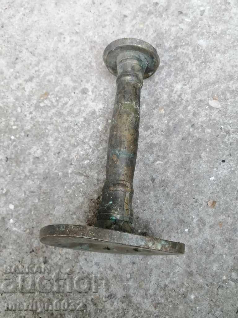 Auction  Renaissance bronze candlestick candle