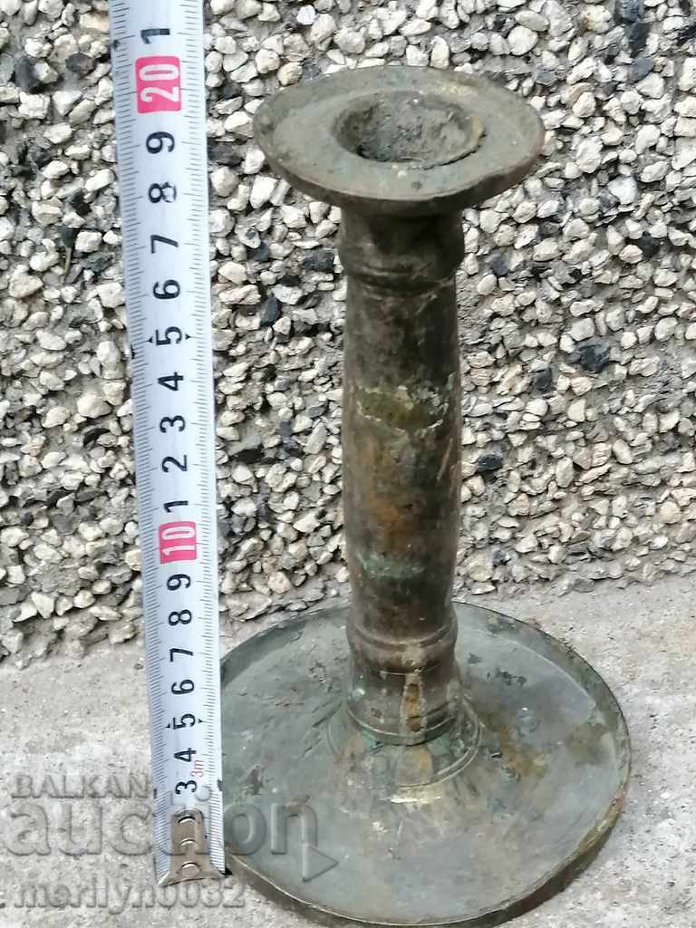 Delivery of Renaissance bronze candlestick candle