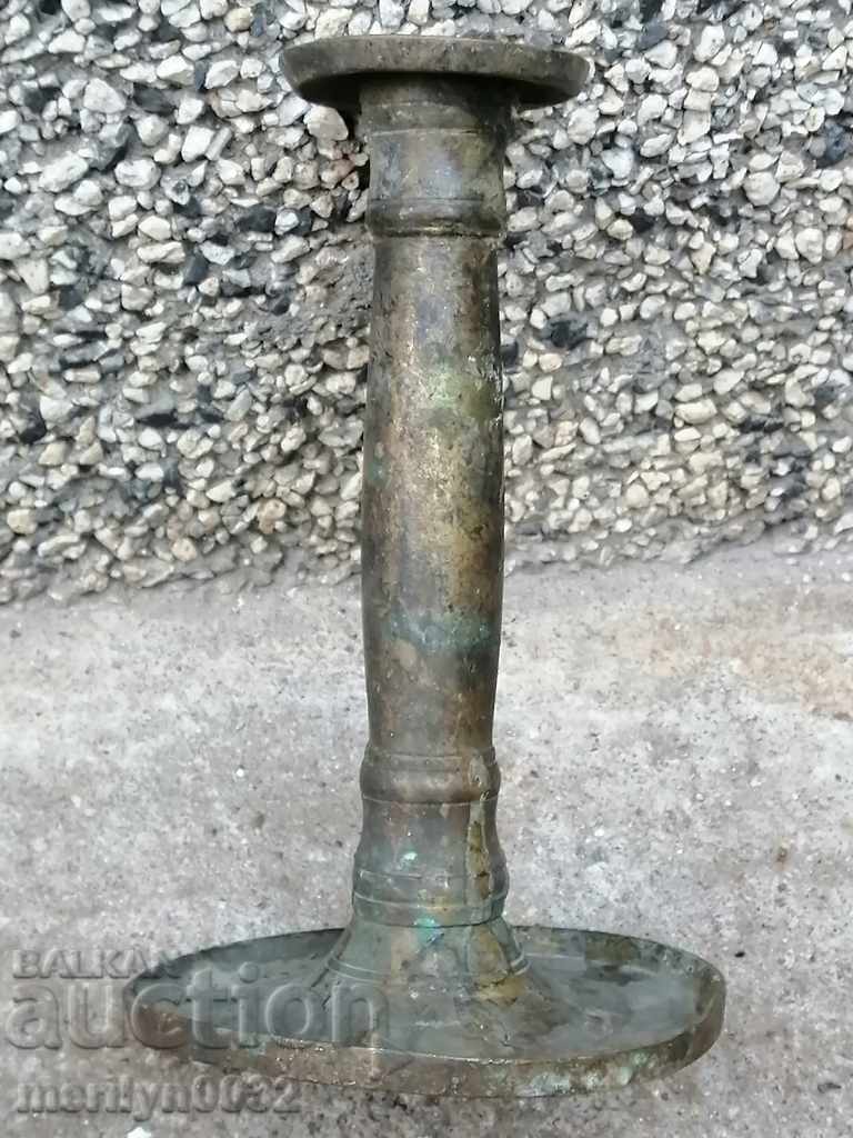 Renaissance bronze candlestick candle - 5