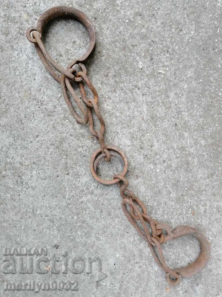 Auction Shackles, fetters, shackles, handcuffs, chain, wrought iron Auction Shackles, fetters, shackles, handcuffs, chain, wrought iron