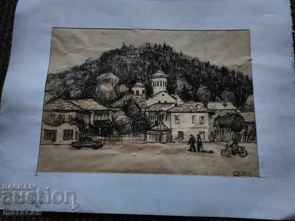 Original drawings by artist St. Domuschiev with price 399.00 BGN | € 204.01