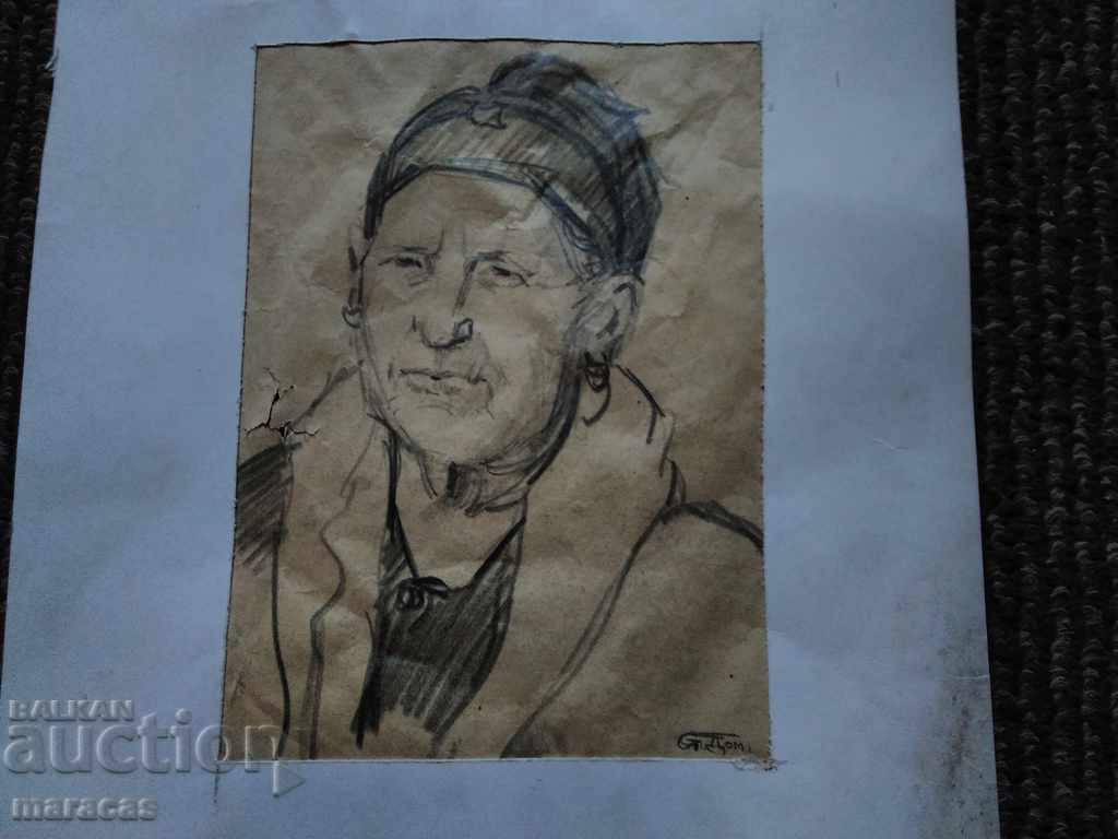 Original drawings by artist St. Domuschiev - 5