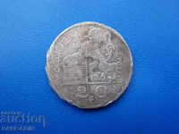 VII (10) Belgia 20 Franci 1949 Argint