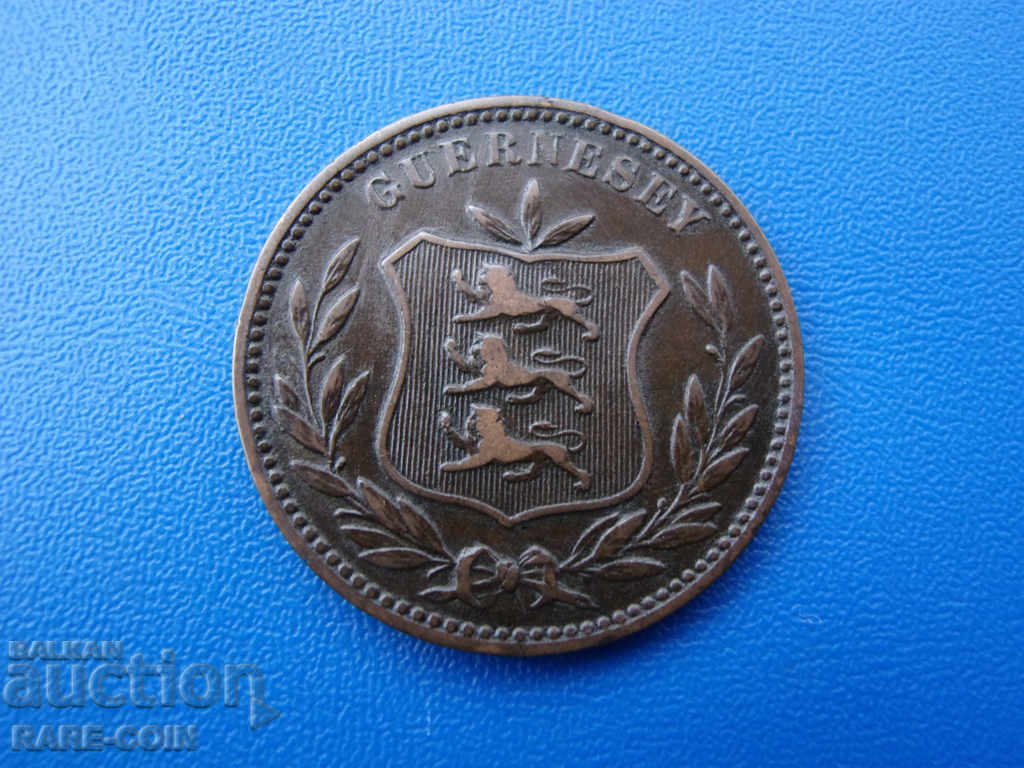VII (17) Insula Guernsey 8 Double 1889 cu preț € 7.67 | 15.00 BGN