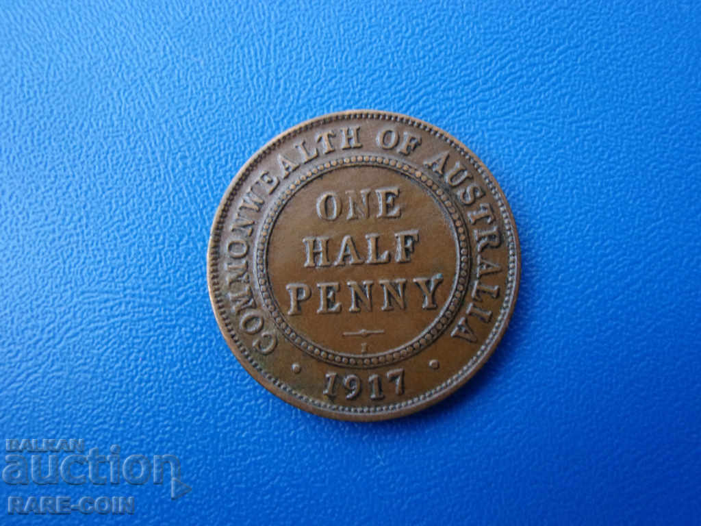 VII (21) Australia ½ Penny 1917
