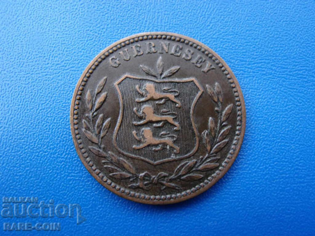 VII (28) Guernsey Island 8 Double 1893 with price € 7.67 | 15.00 BGN
