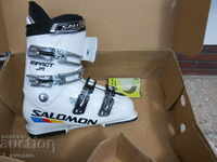 SALOMON ski boots, children's, white, little used