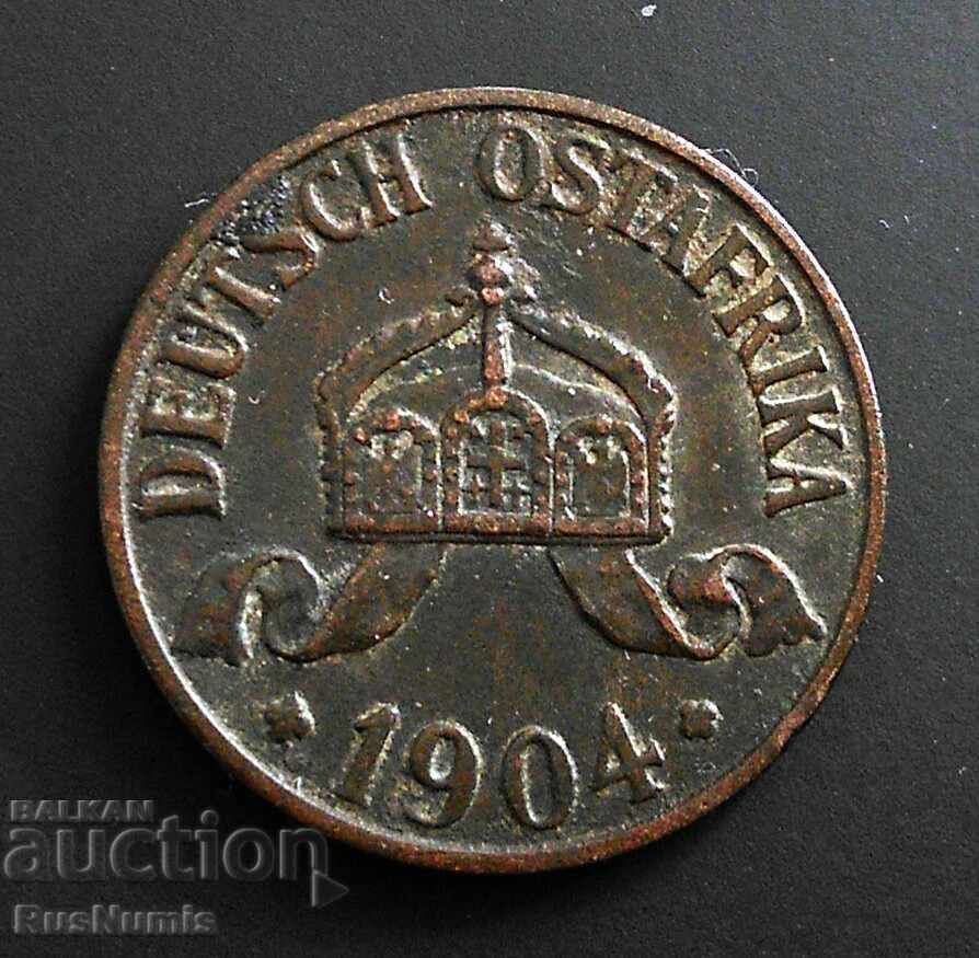 German East Africa. 1 Heller 1904 with price 22.00 BGN | € 11.25