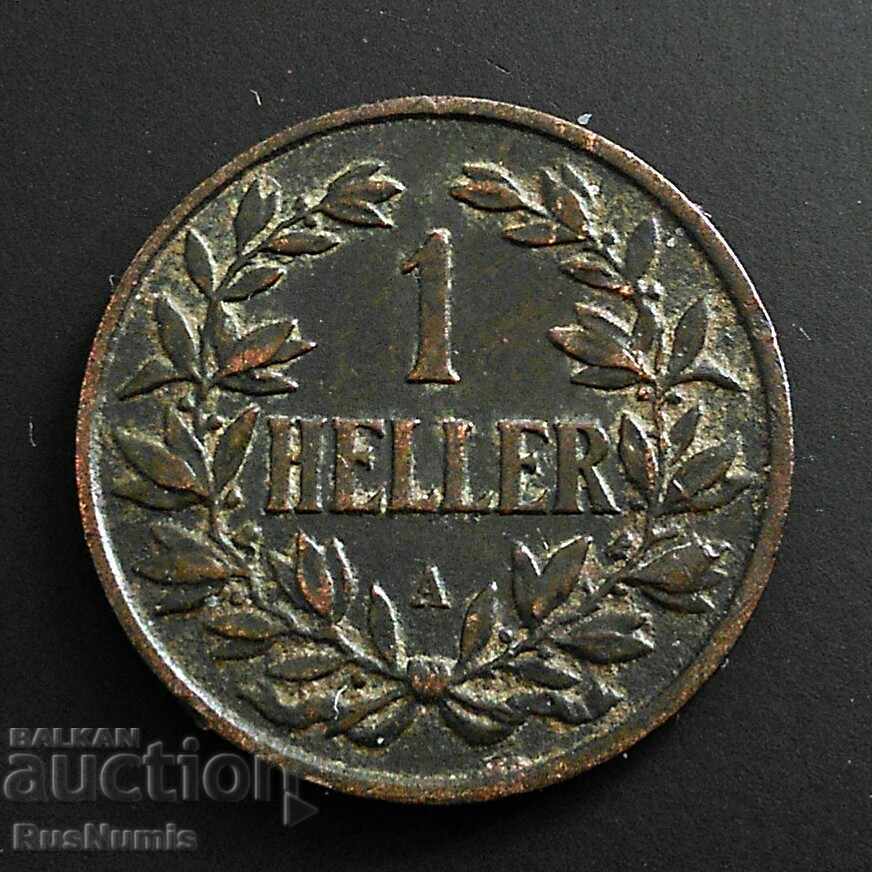Γερμανική Ανατολική Αφρική. 1 heller 1904