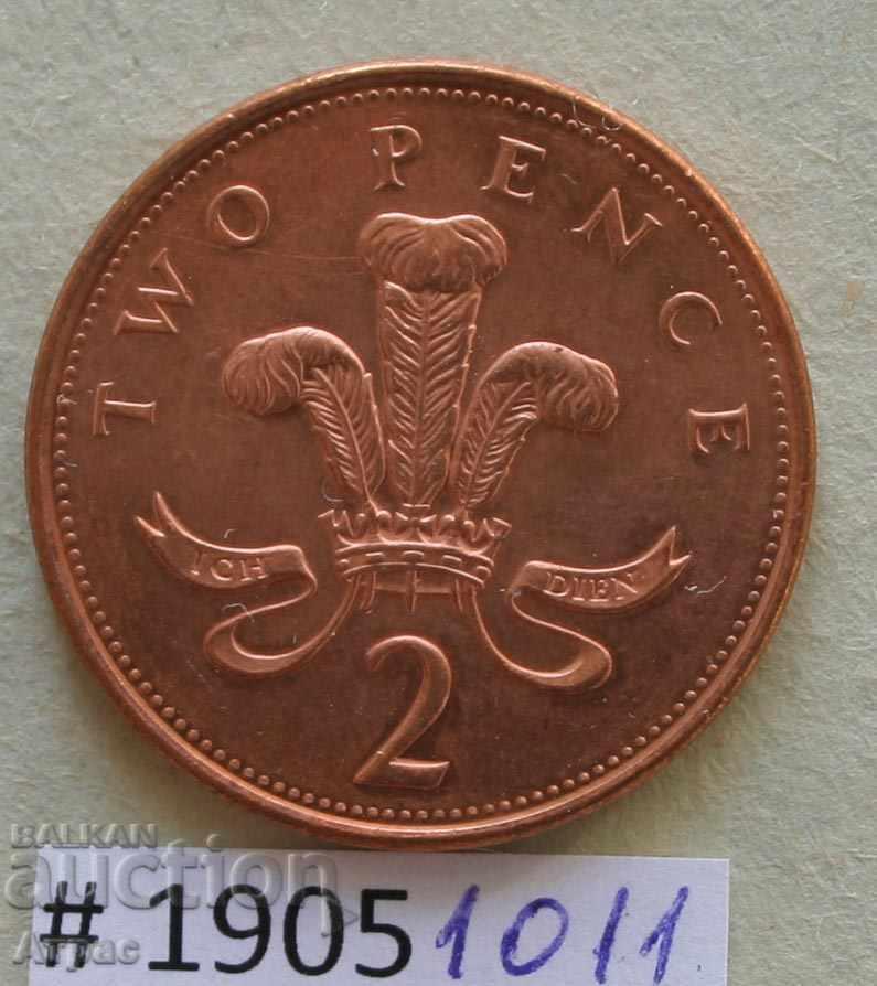 2 cents 2002 United Kingdom - a pinch!