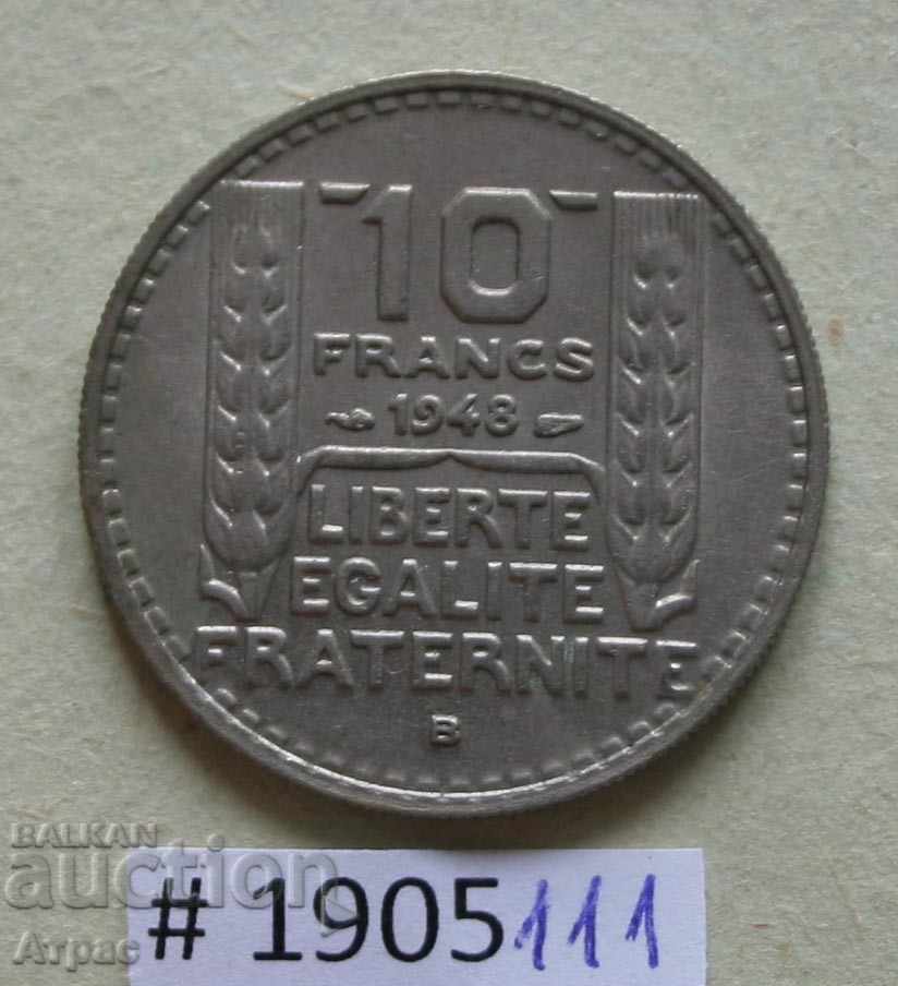 10 franci 1948 Franța