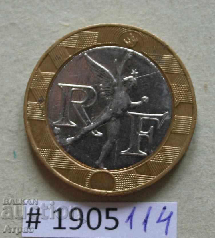 10 franci 1989 Franta cu preț € 0.36 | 0.70 BGN