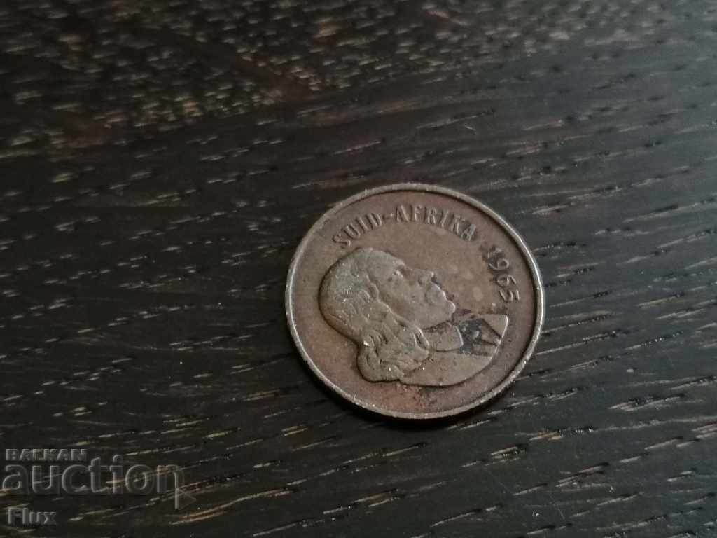 Moneda - Africa de Sud - 2 centi 1965. cu preț 1.65 BGN | € 0.84