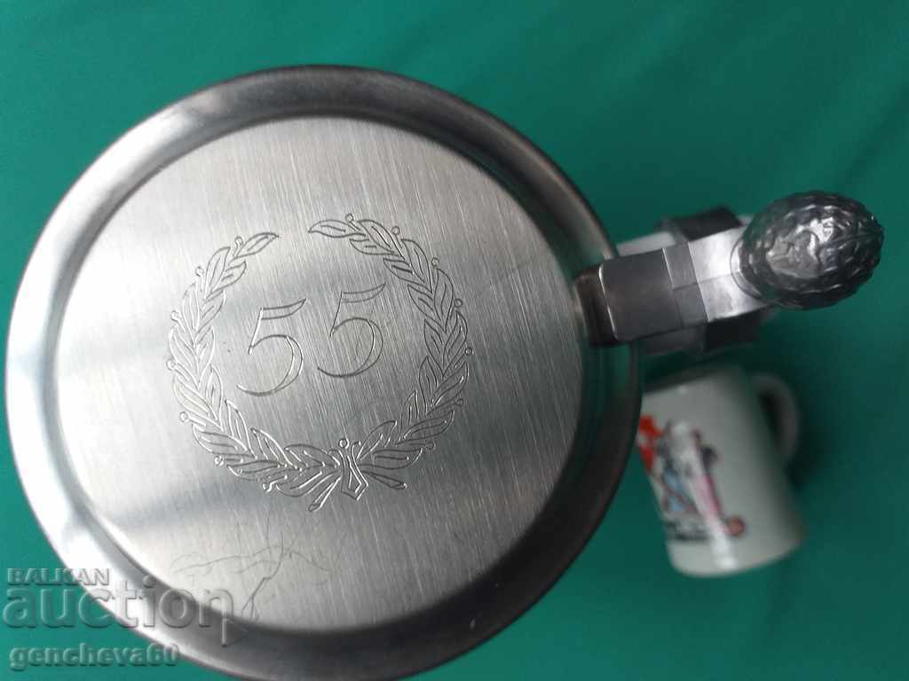 Παράδοση Ιωβηλαίου πορσελάνινη κούπα, εθνόσημο, χαραγμένο, σημάνσεις