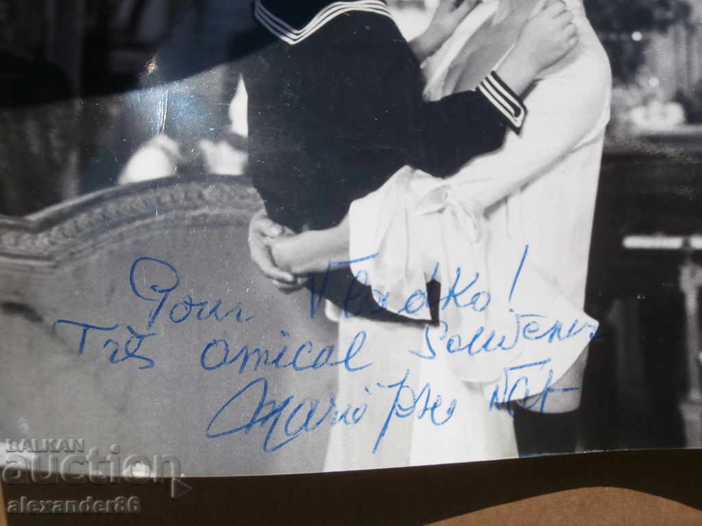 Auction Marie-José Nat autograph with dedication Auction Marie-José Nat autograph with dedication