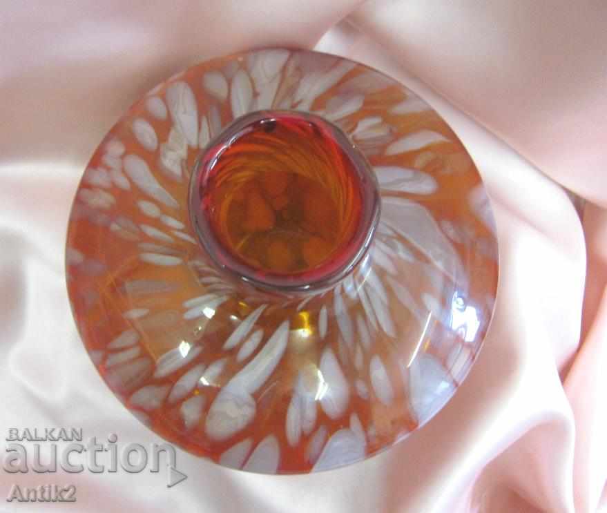 Auction  Old Murano Crystal Glass Vase