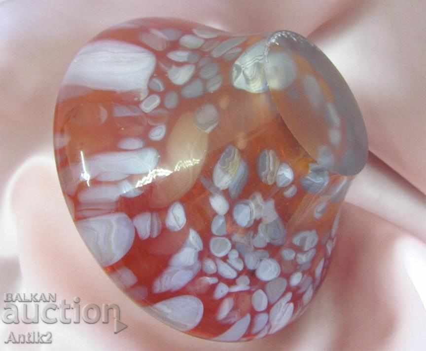 Old Murano Crystal Glass Vase - 7