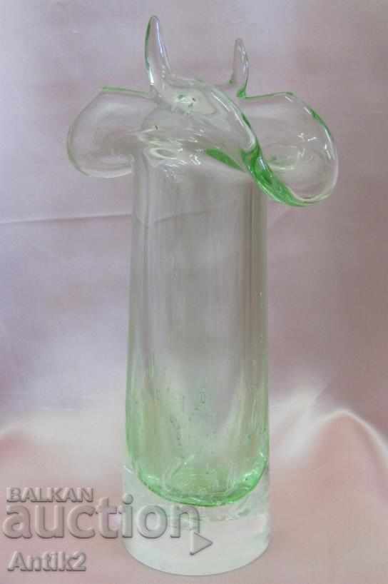 Old Murano Crystal Glass Vase with price 230.00 BGN | € 117.60 Old Murano Crystal Glass Vase with price 230.00 BGN | € 117.60