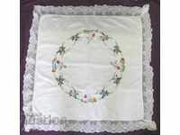 Old Hand Embroidered Tablecloth, Box