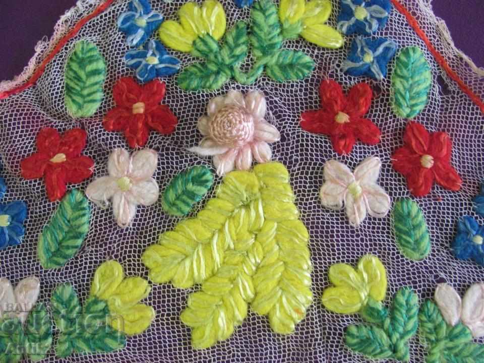 19th Century Hand Embroidery 2 Pieces Motives - 7 19th Century Hand Embroidery 2 Pieces Motives - 7