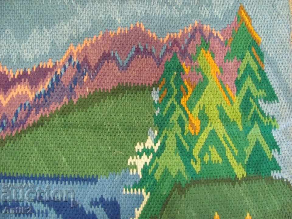 Delivery of Old Hand Embroidery Big Tapestry, Covir Delivery of Old Hand Embroidery Big Tapestry, Covir