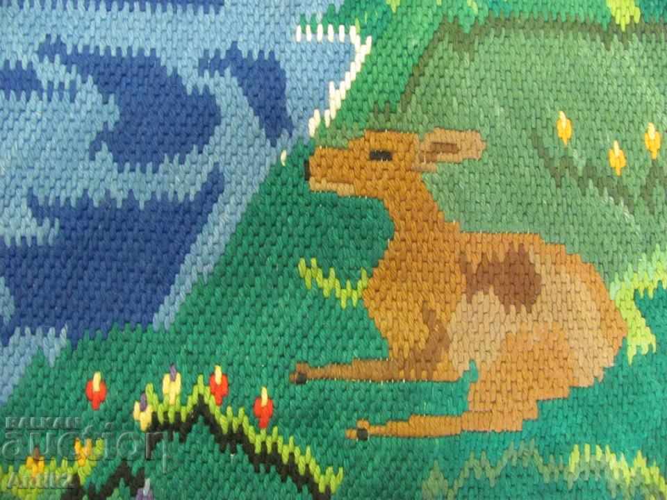 Old Hand Embroidery Big Tapestry, Covir - 5 Old Hand Embroidery Big Tapestry, Covir - 5