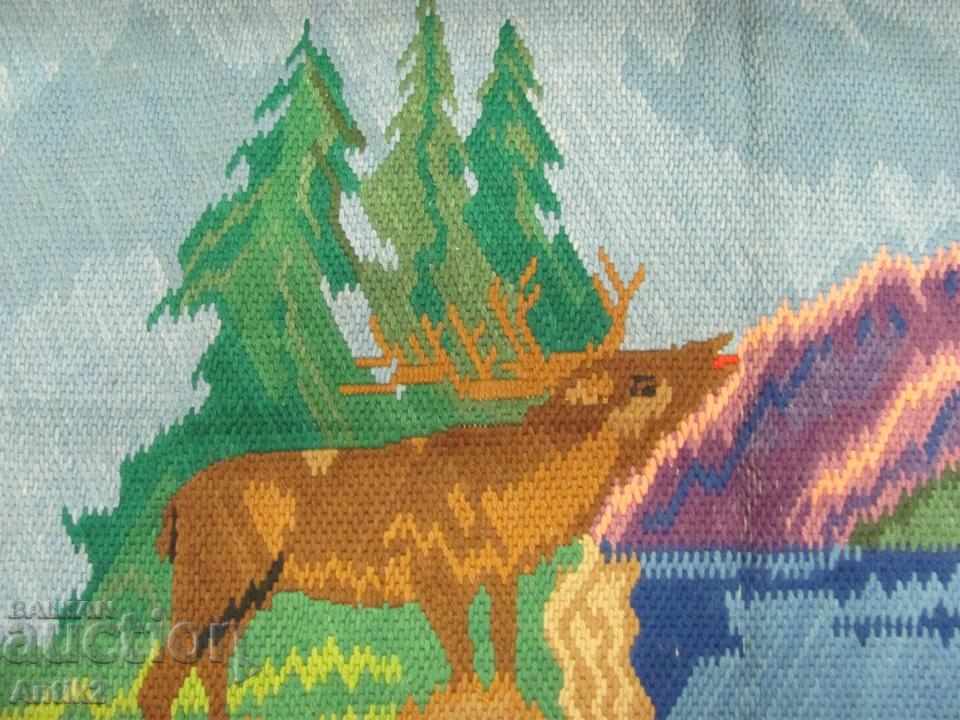 Old Hand Embroidery Big Tapestry, Covir - 6 Old Hand Embroidery Big Tapestry, Covir - 6