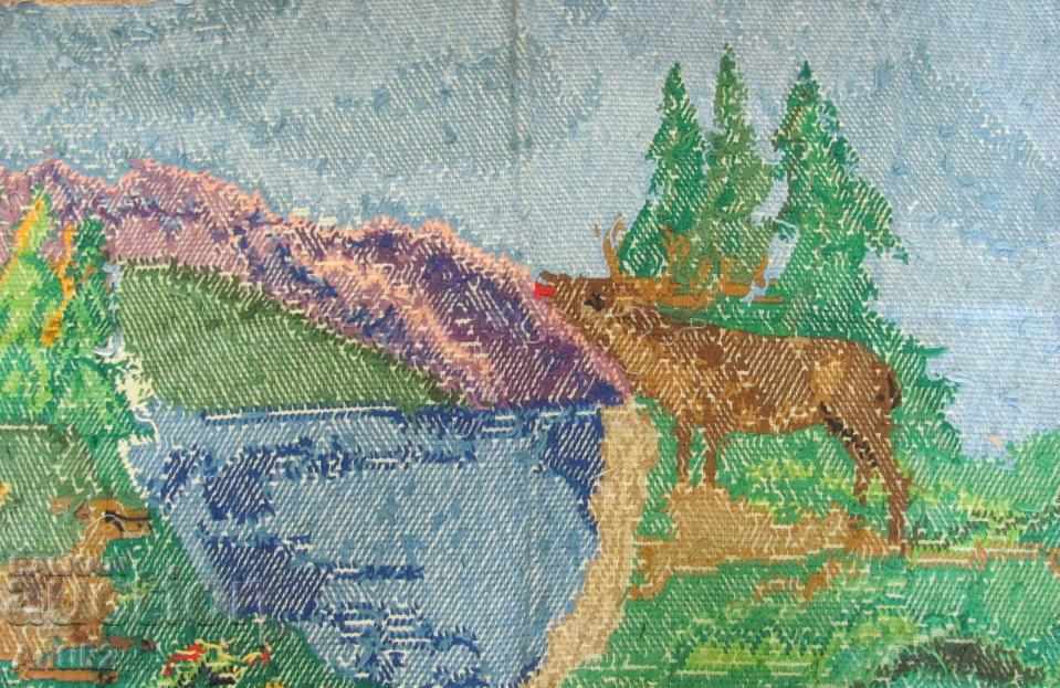 Old Hand Embroidery Big Tapestry, Covir - 7 Old Hand Embroidery Big Tapestry, Covir - 7