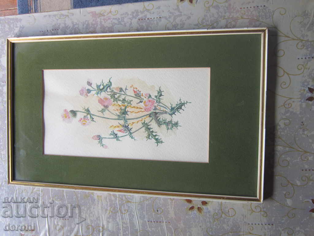 Old painted picture signed with price 220.00 BGN | € 112.48 Old painted picture signed with price 220.00 BGN | € 112.48