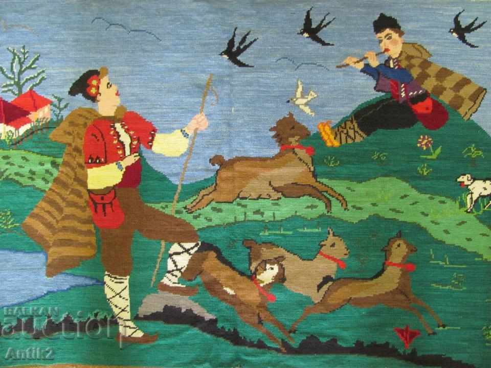 Old Hand Embroidery Big Tapestry, Covir with price 180.00 BGN | € 92.03 Old Hand Embroidery Big Tapestry, Covir with price 180.00 BGN | € 92.03