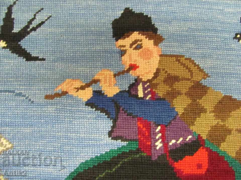 Delivery of Old Hand Embroidery Big Tapestry, Covir Delivery of Old Hand Embroidery Big Tapestry, Covir