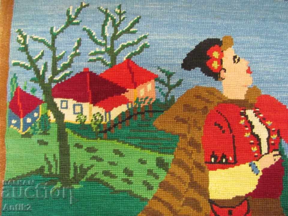 Old Hand Embroidery Big Tapestry, Covir - 5 Old Hand Embroidery Big Tapestry, Covir - 5