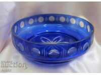 Cupa de sticlă de cristal din Boemia veche