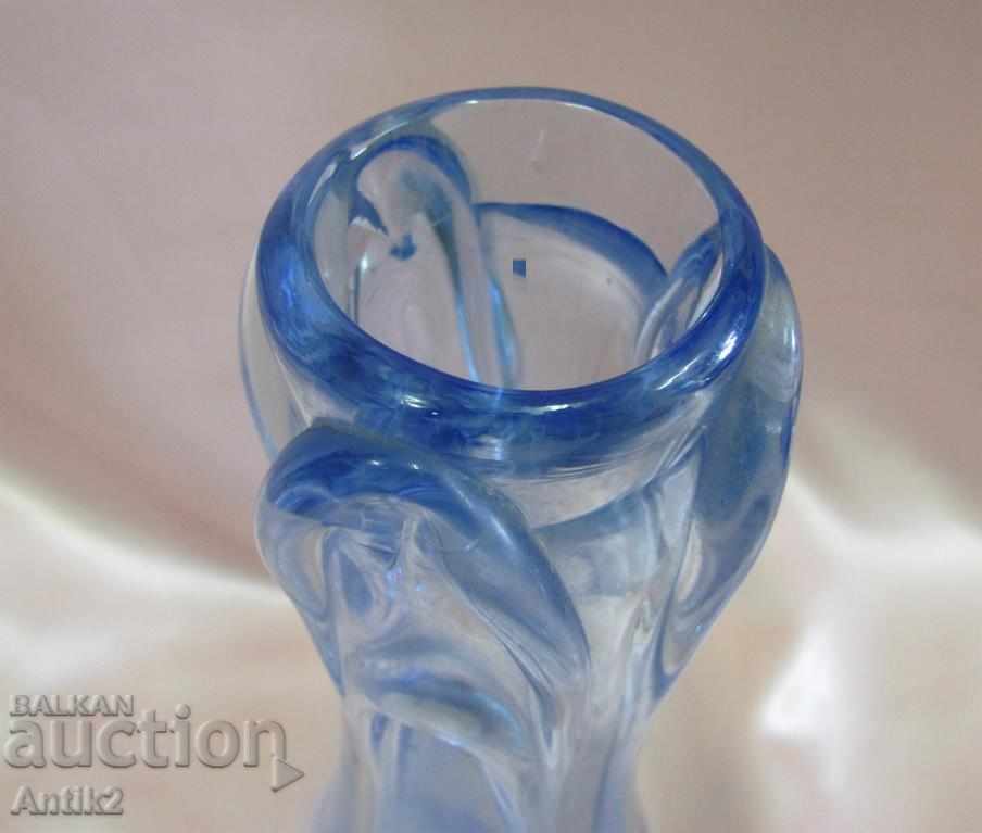 Old Morano Crystal Glass Vase with price 130.00 BGN | € 66.47 Old Morano Crystal Glass Vase with price 130.00 BGN | € 66.47