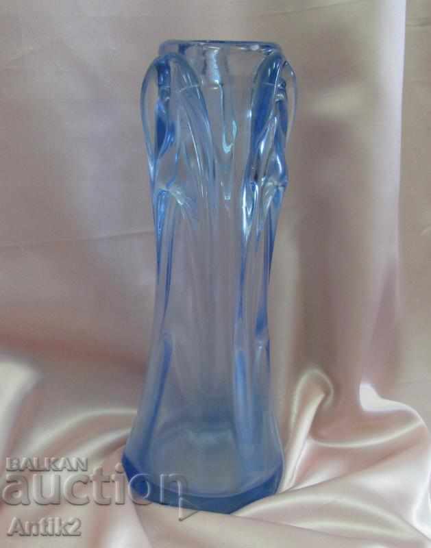 Delivery of Old Morano Crystal Glass Vase Delivery of Old Morano Crystal Glass Vase