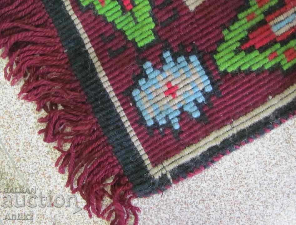 19th Century Hand Embroidered Carpet, Covior - 5 19th Century Hand Embroidered Carpet, Covior - 5